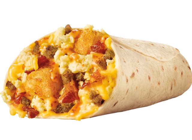 sonic Ultimate Meat & Cheese Breakfast Burrito