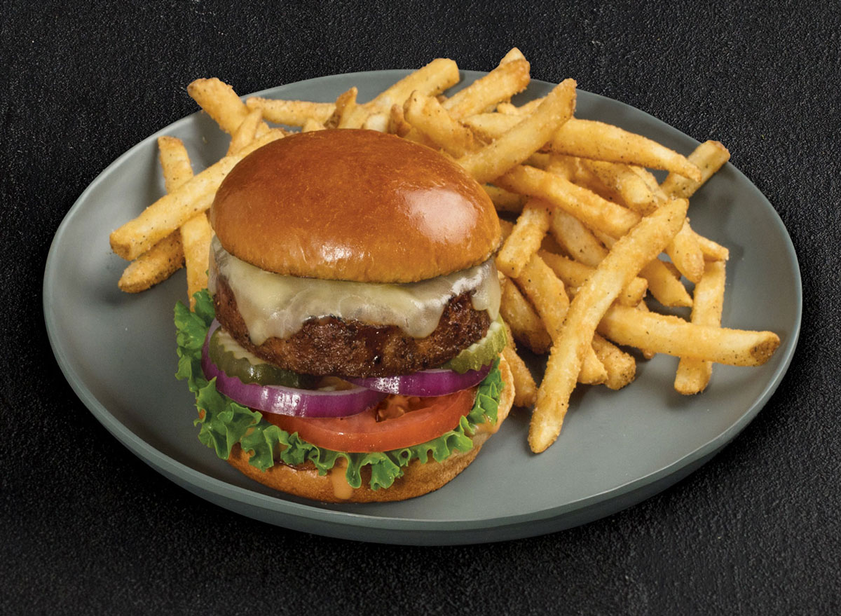 TGI Fridays the beyond meat cheeseburger