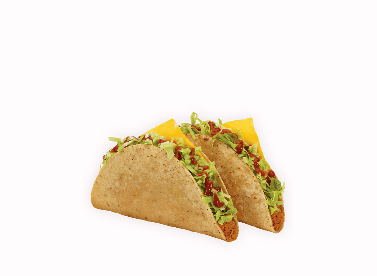 two tacos from Jack in the Box