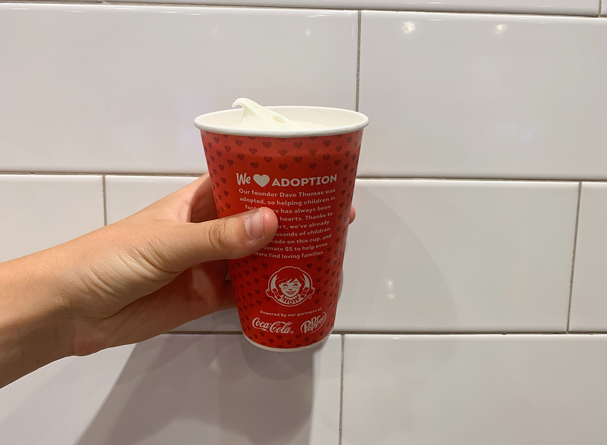 vanilla frosty from wendy's