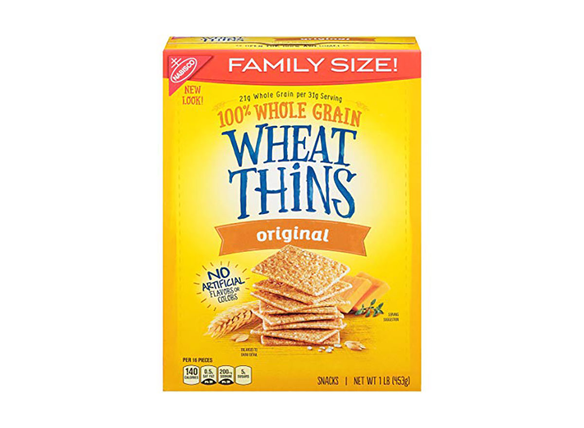 family size box of original wheat thins