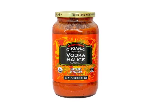 Organic vodka pasta sauce_trader joe's