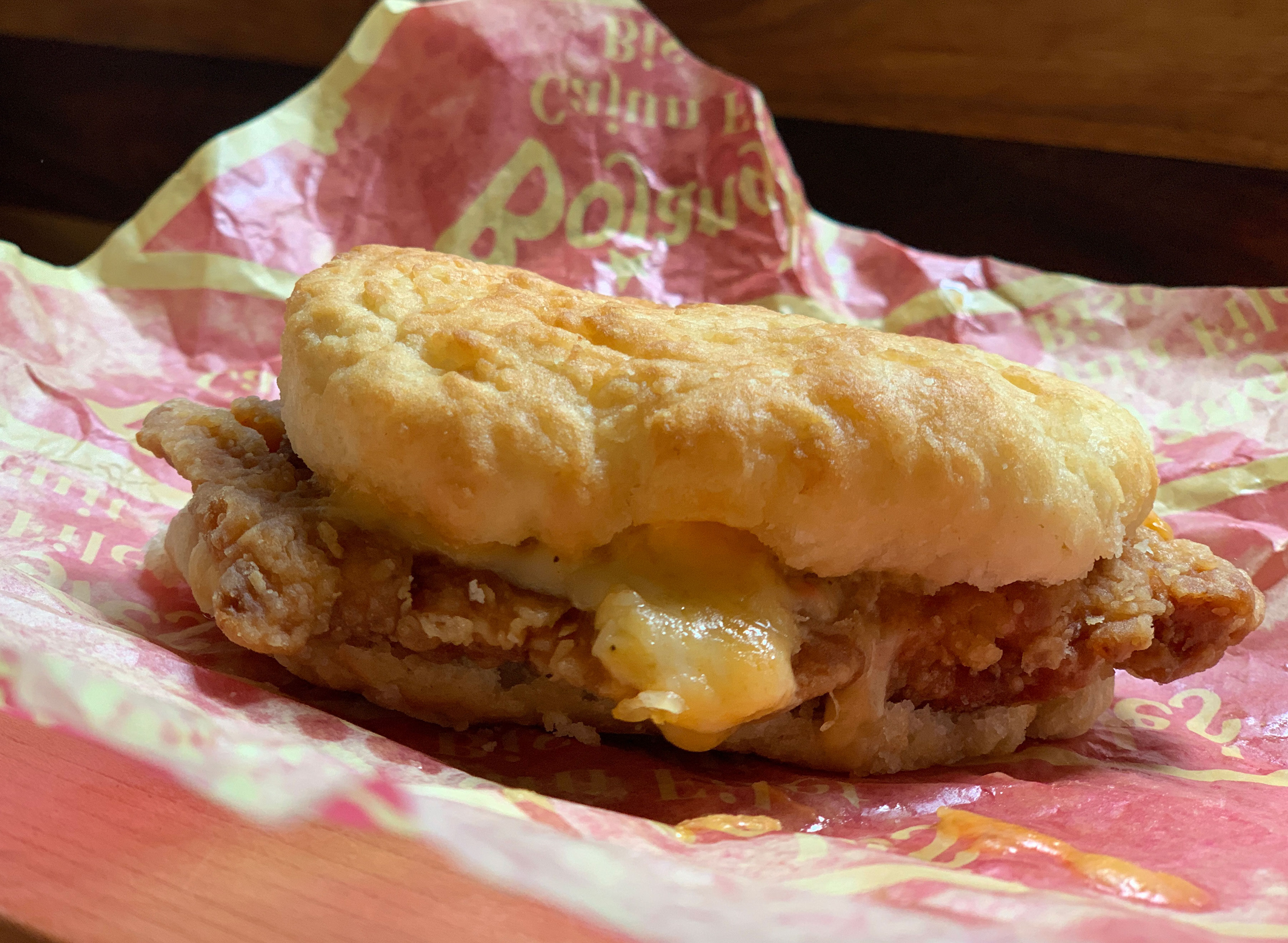 bojangles cajun filet biscuit with pimento cheese