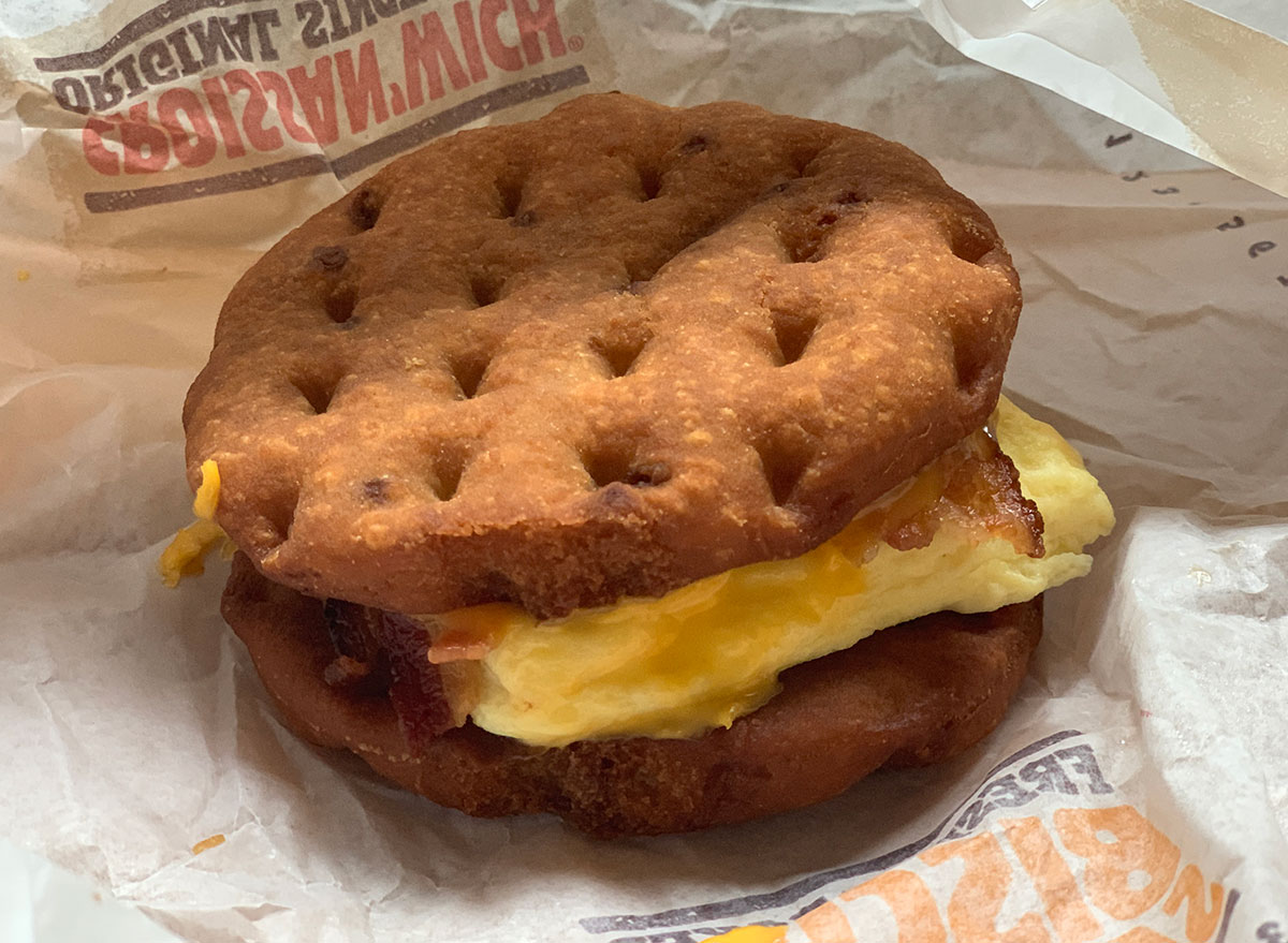 burger king bacon waffle sandwich