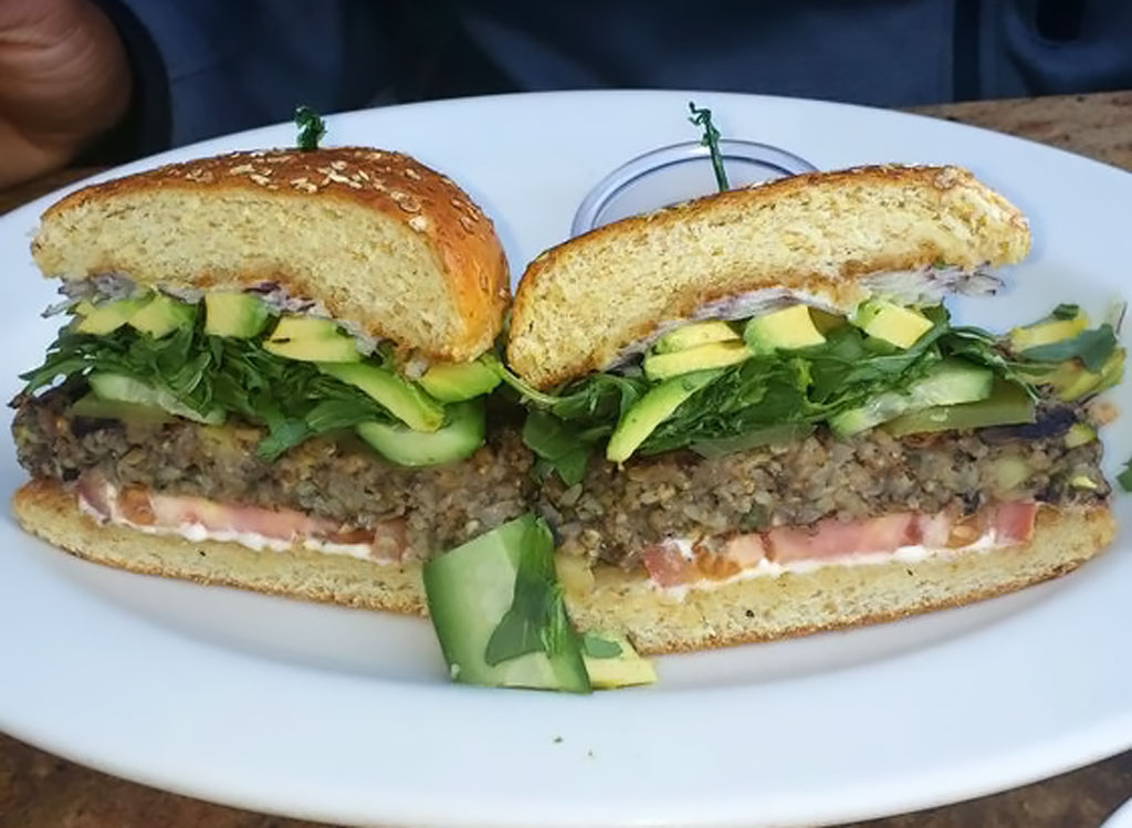 Cheesecake factory veggie burger cucumber avocado