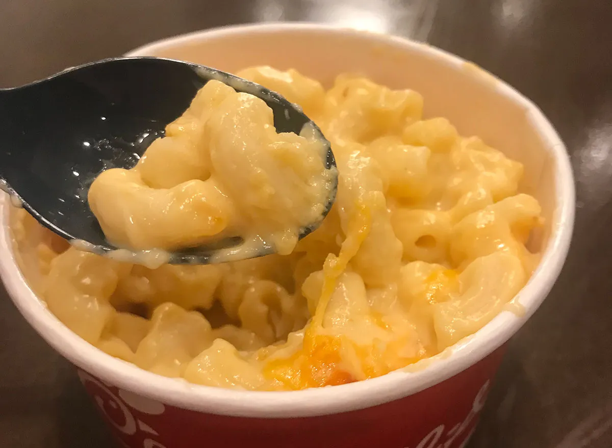 chick-fil-a mac and cheese closeup