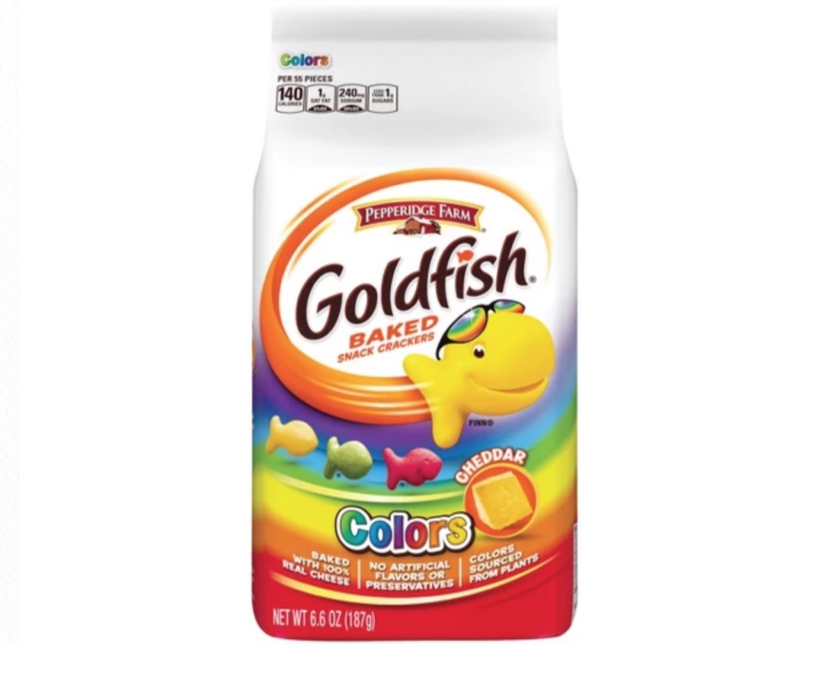 goldfish colors, peanut free preschool snacks