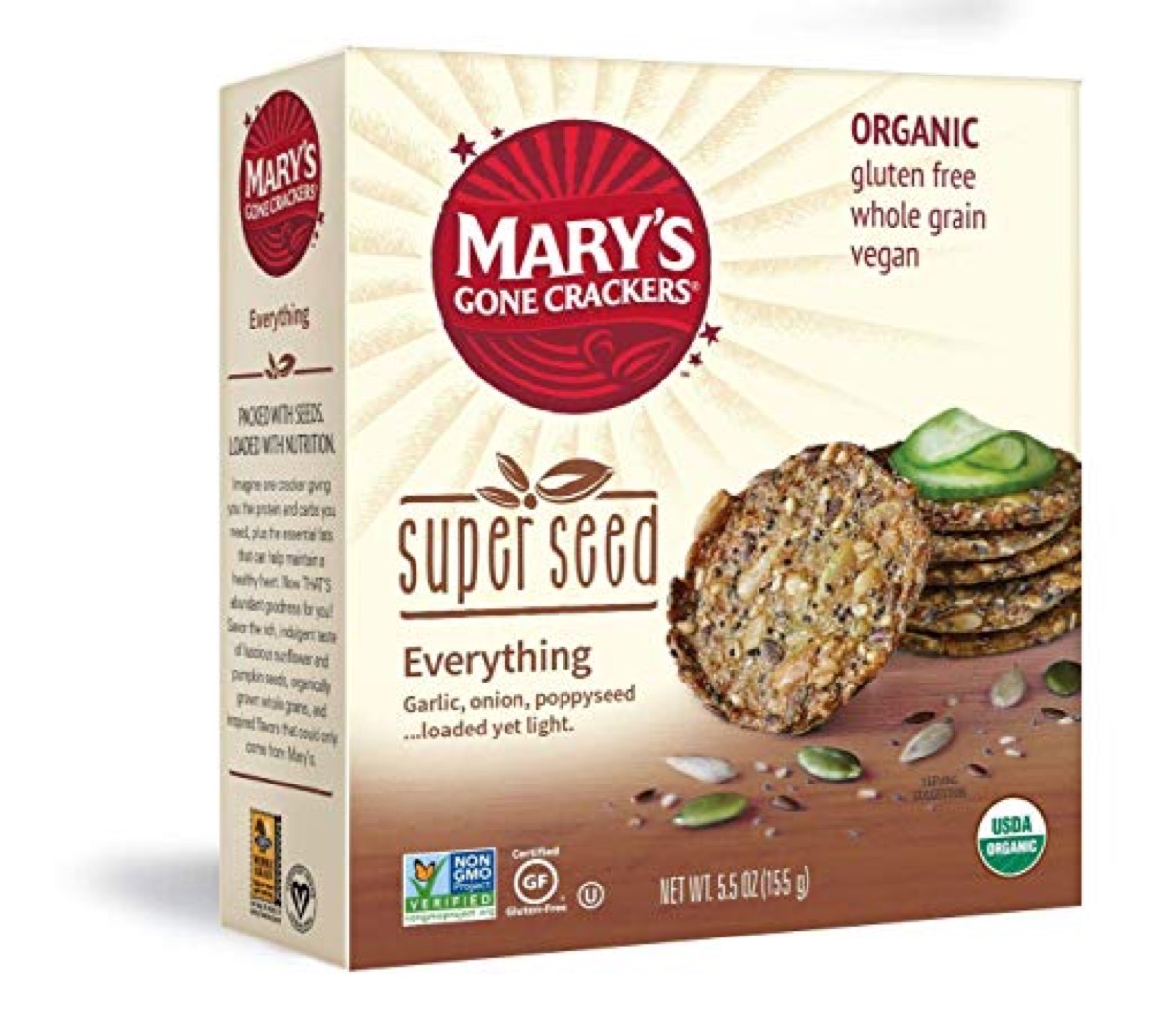 mary's super seed crackers, peanut free preschool snacks