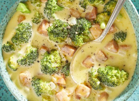 15-Minute Keto-Friendly Ham and Broccoli Soup