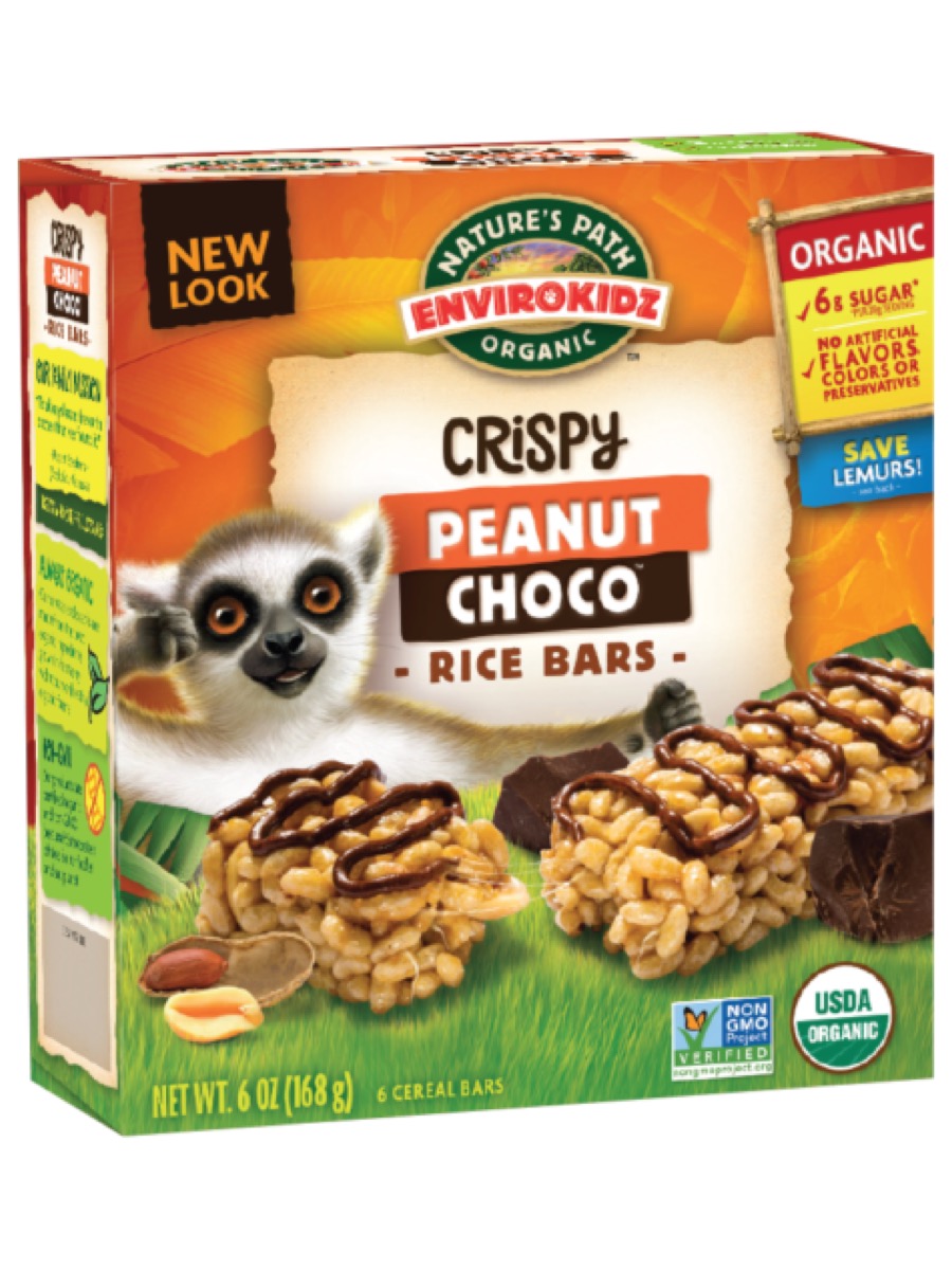 envirokidz crispy peanut choco rice bars, gluten-free snacks