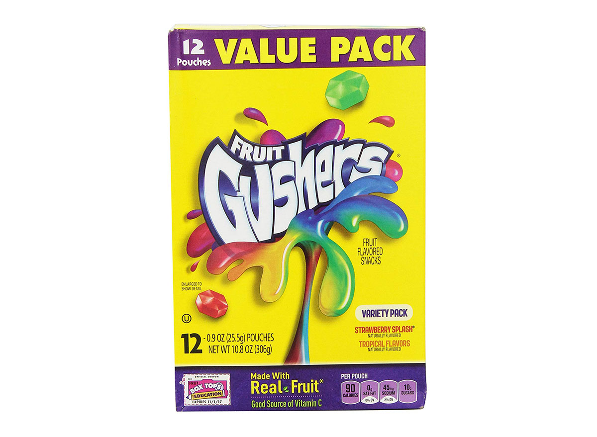 box of fruit gushers