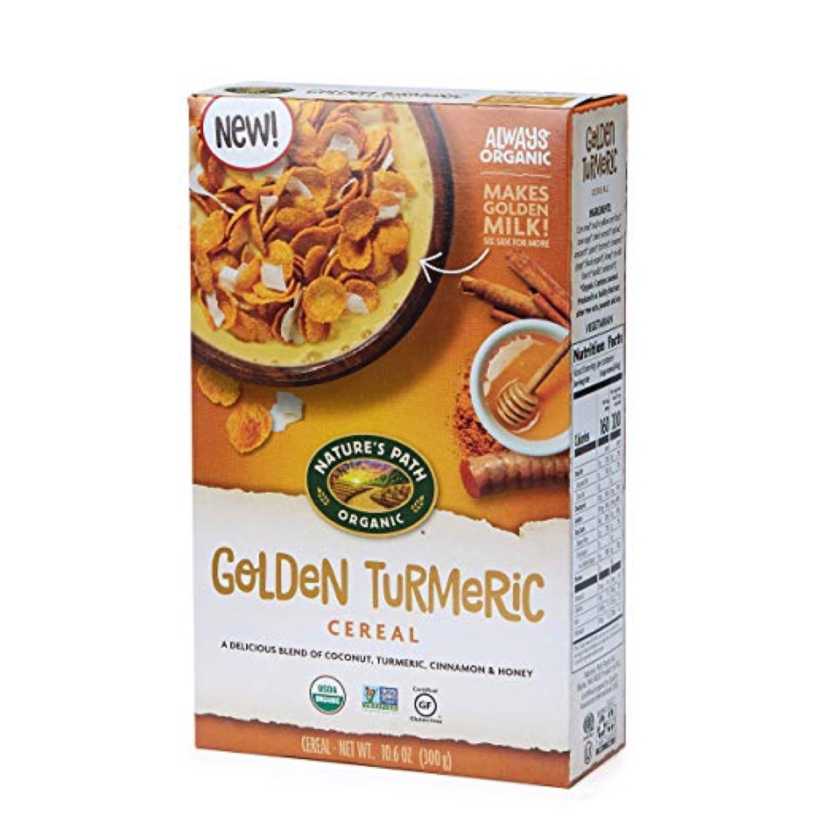 turmeric cereal flakes, peanut free preschool snacks