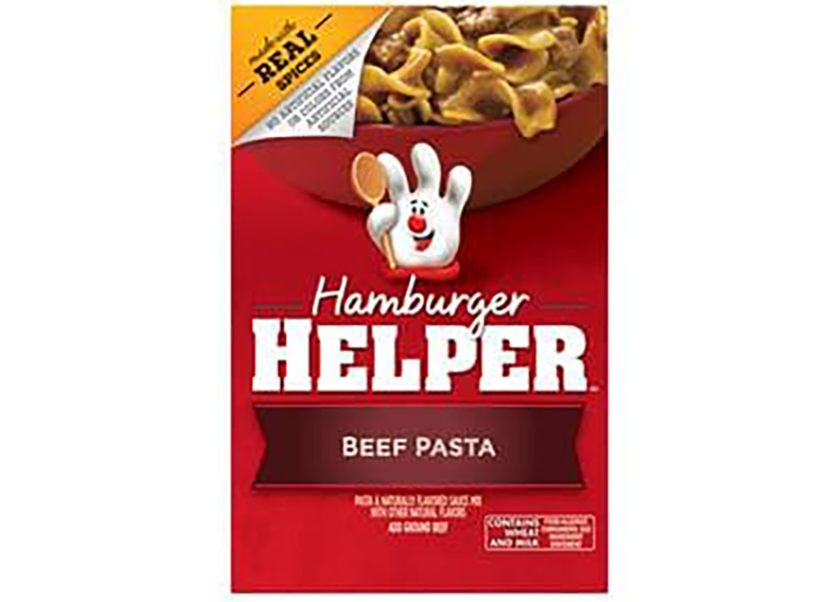 hamburger helper beef pasta box