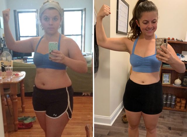 I kissed diet culture goodbye before and after photo kiersten hickman