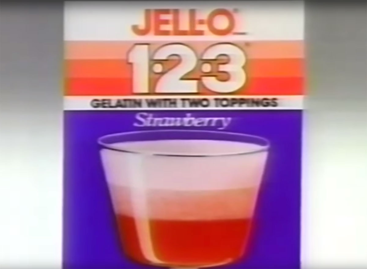 still from jell-o 123 TV commercial