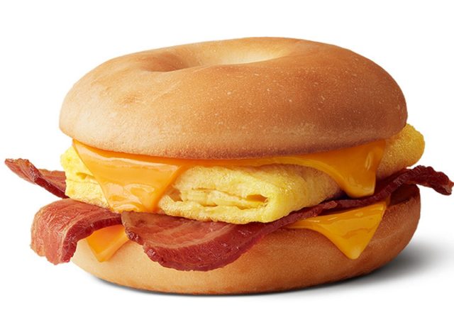 mcdonalds bacon egg cheese bagel