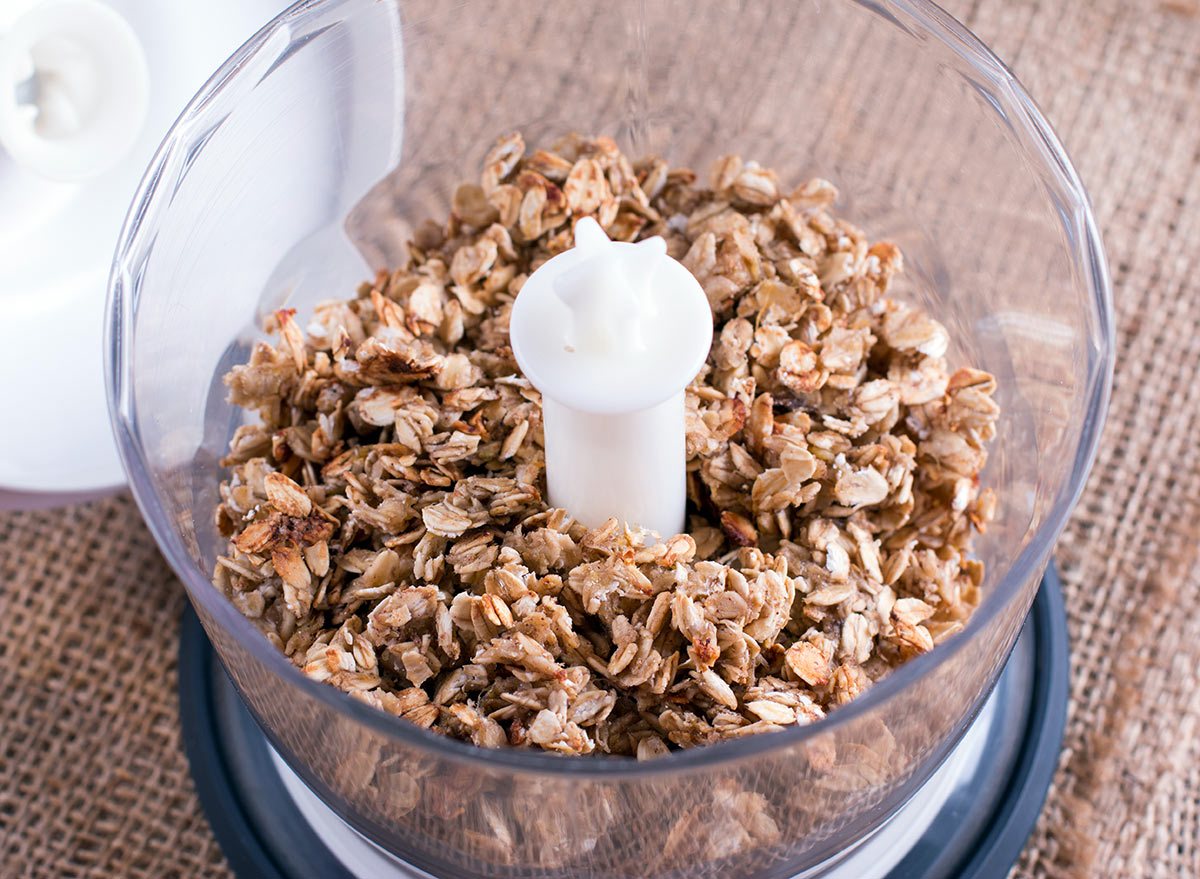 oats in a blender