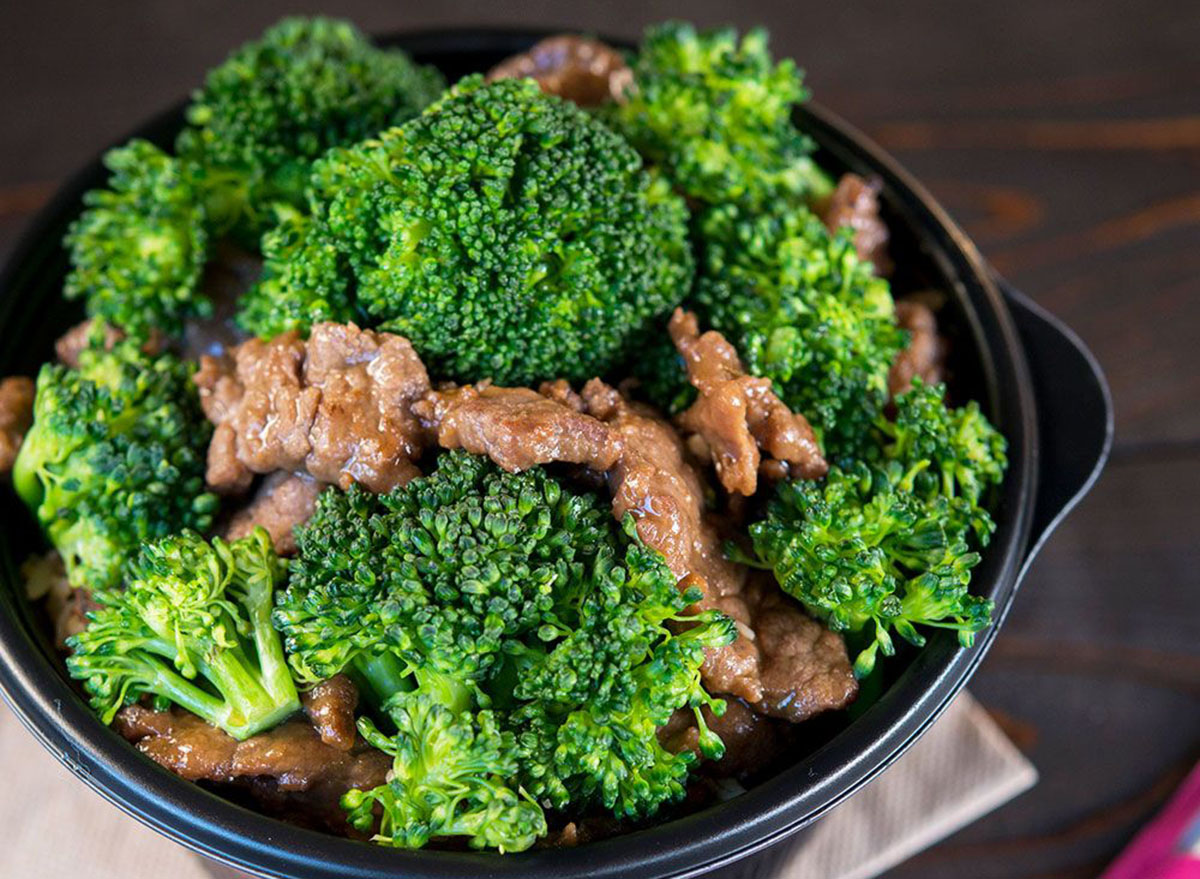 Courtesy of Panda Express. healthiest restaurant dish panda express beef an...