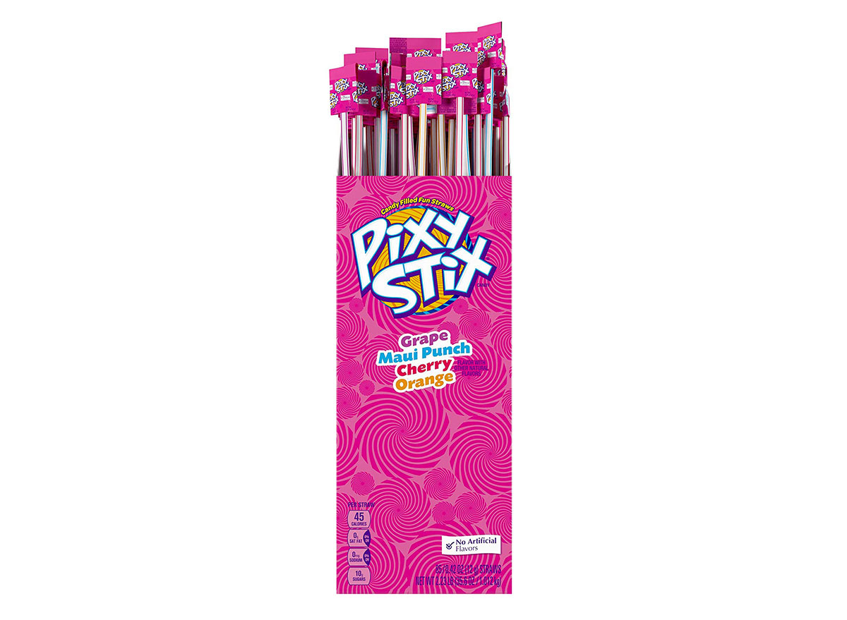 box of pixy stix candy