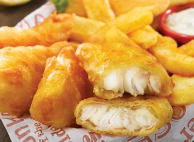 red robin arctic cod fish and chips basket