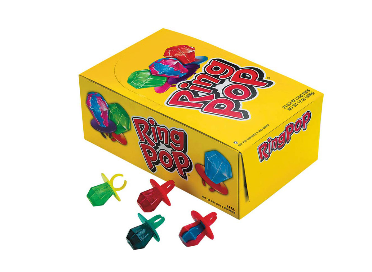 box of ring pops candy