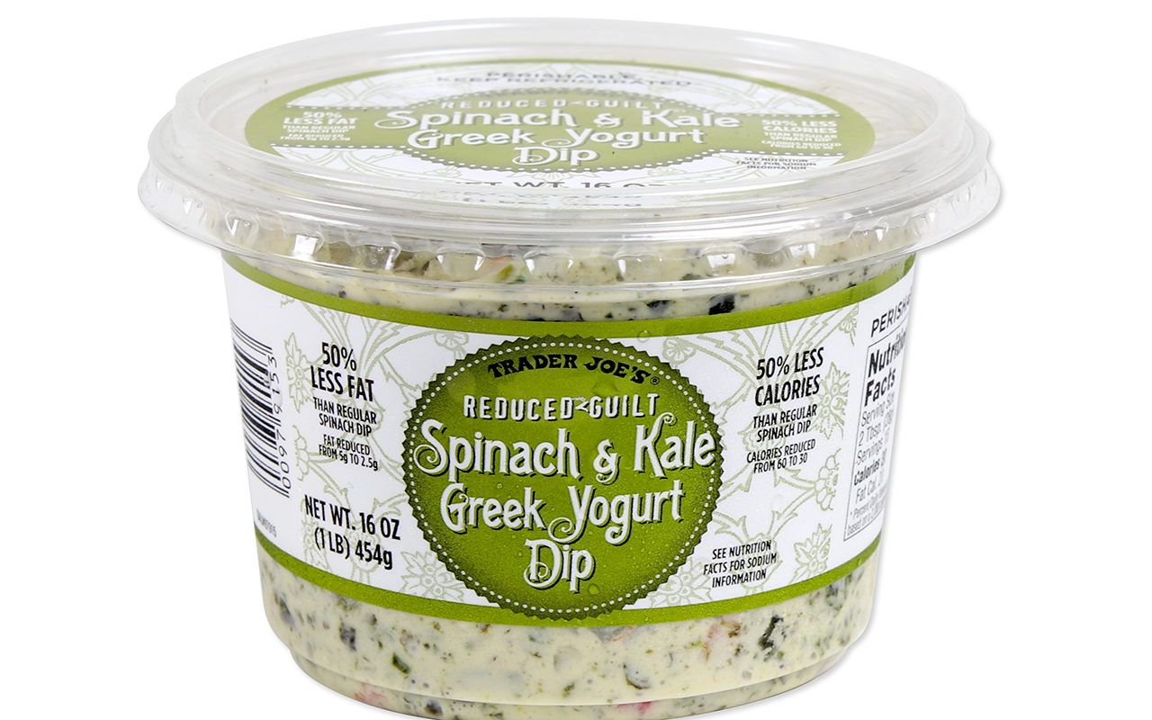spinach kale yogurt dip from trader joe's