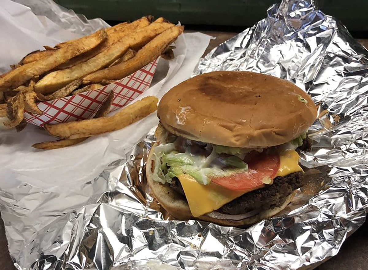 super cheeseburger at stamps superburger