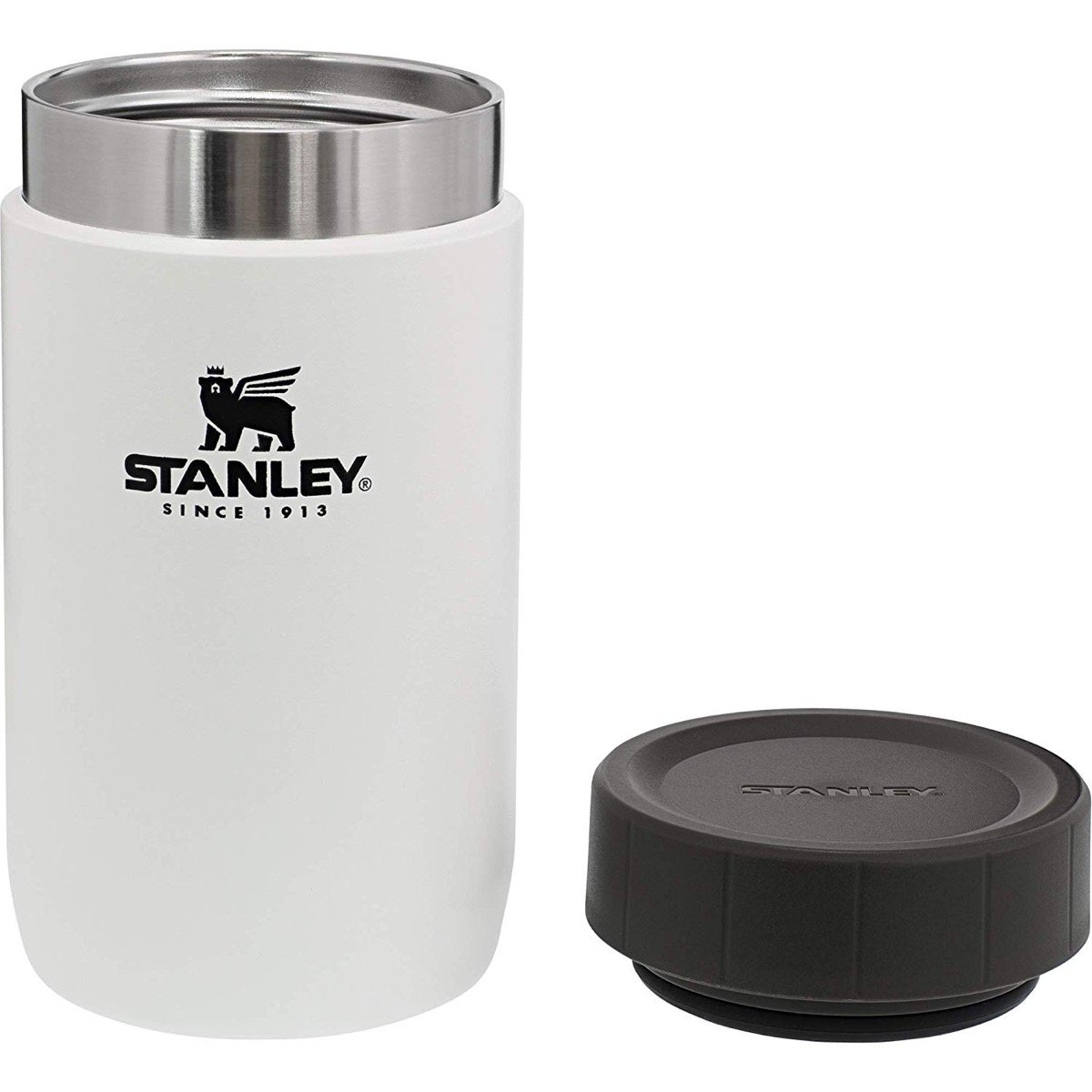 white thermos with black lid, cheap meal prep containers