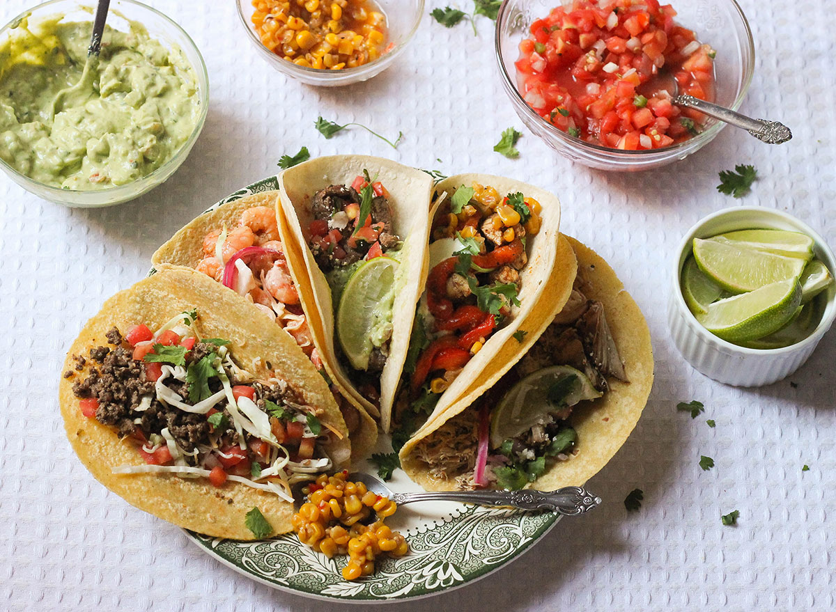 Different types of taco recipes for Taco Tuesday.