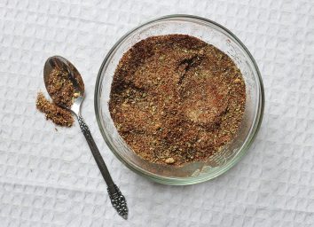 Homemade taco seasoning mixed together in a bowl.