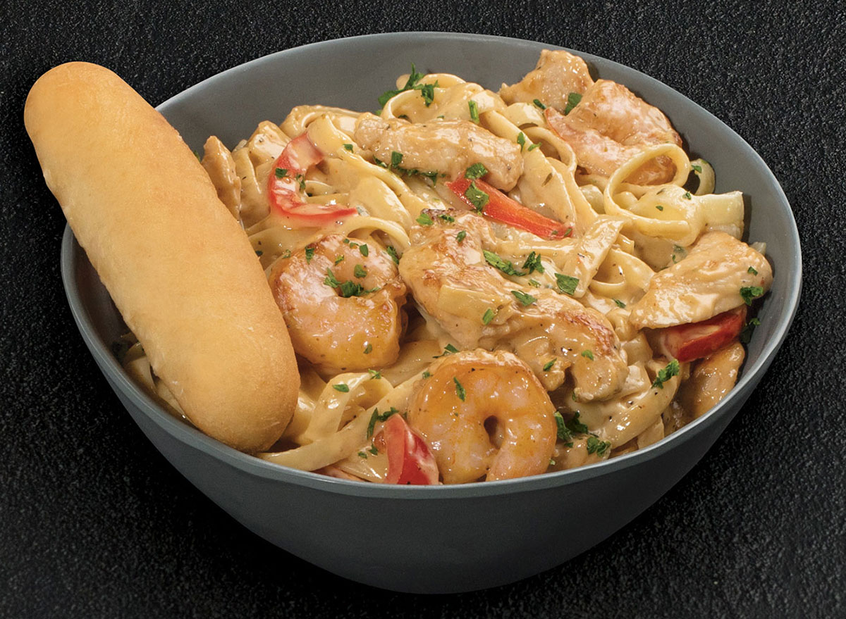 Courtesy of TGI Fridays. tgi fridays cajun shrimp and chicken pasta b...