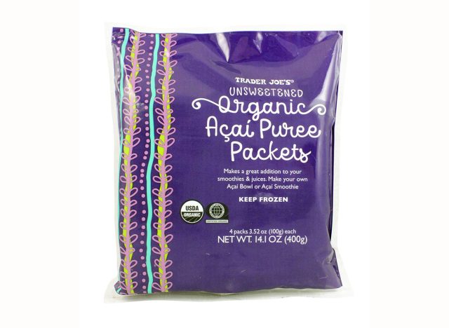 unsweetened organic acai puree packets from trader joe's