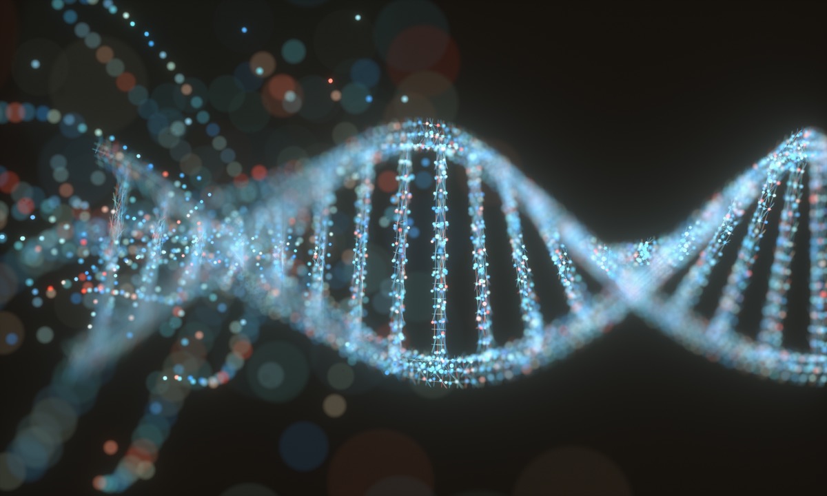 Colorful DNA molecule