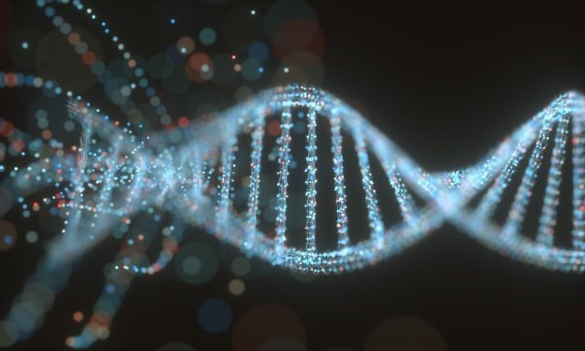Colorful DNA molecule