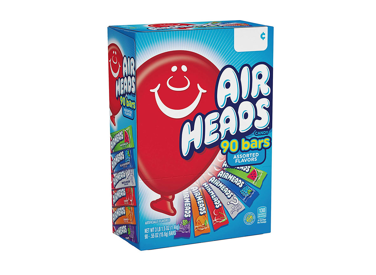 variety box of airheads candy