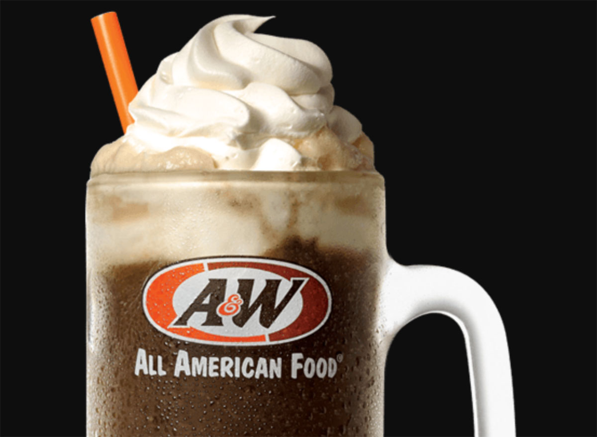 a&W root beer float