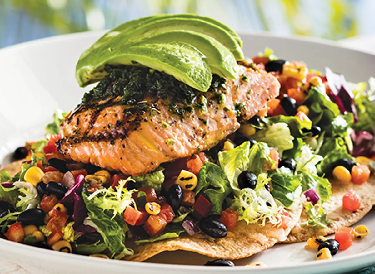 bahama breeze grilled salmon tostada