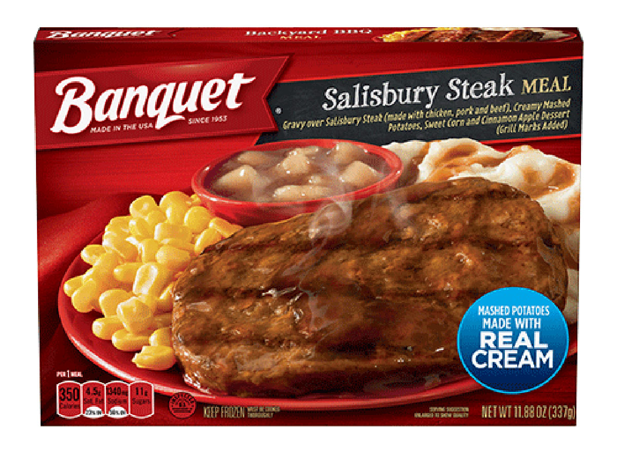 banquet salisbury steak tv dinner