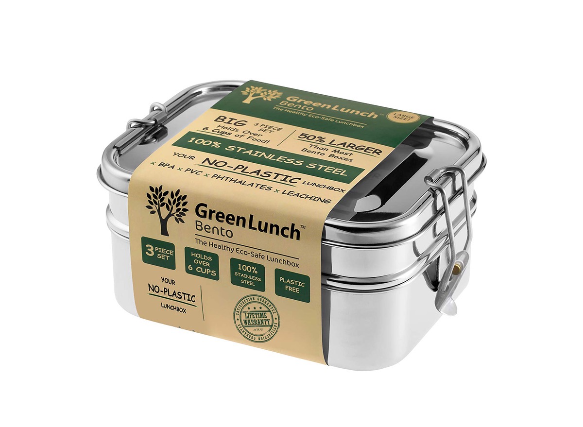 silver lunch box, amazon bento boxes
