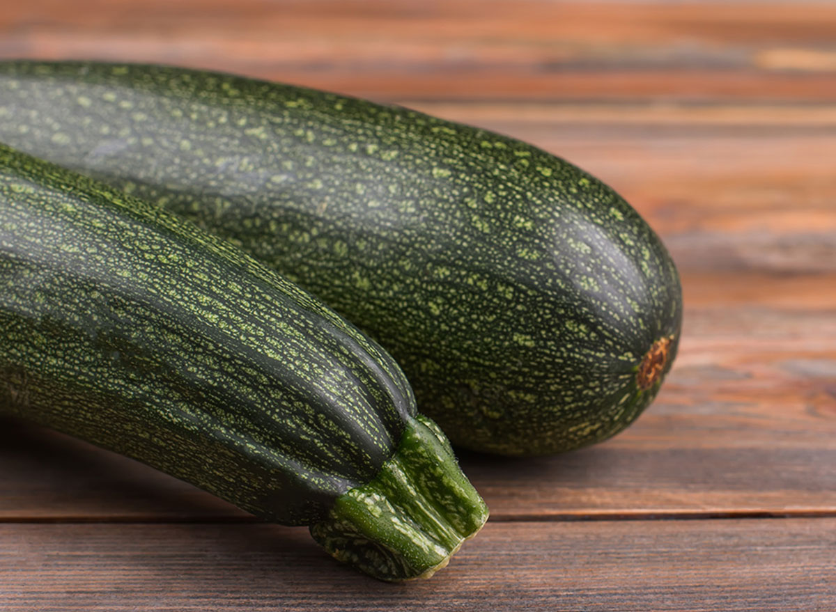 Image of Close-up of black zucchini squash skin