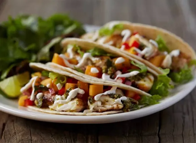 Bonefish Grill Blackened Baja Fish Tacos with Fries