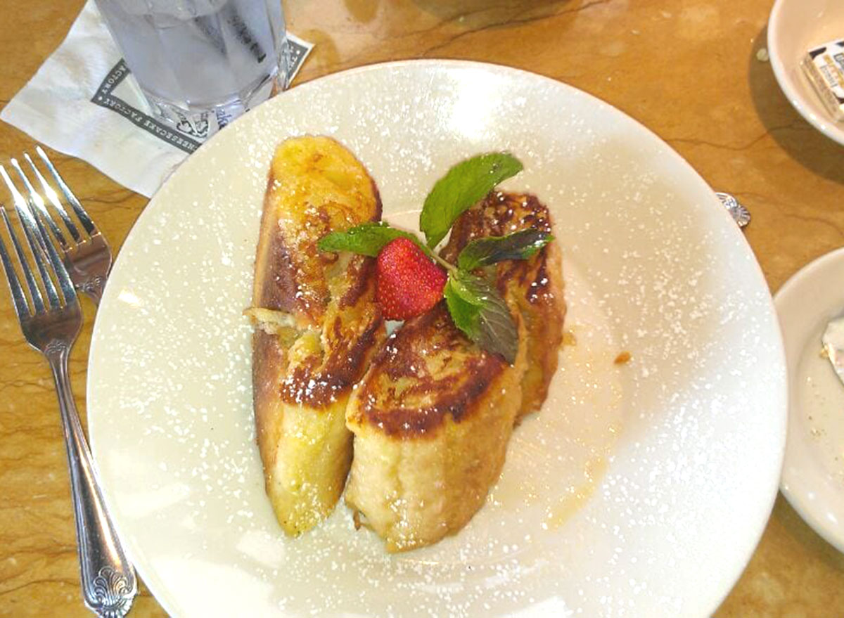 brulee french toast from the cheesecake factory