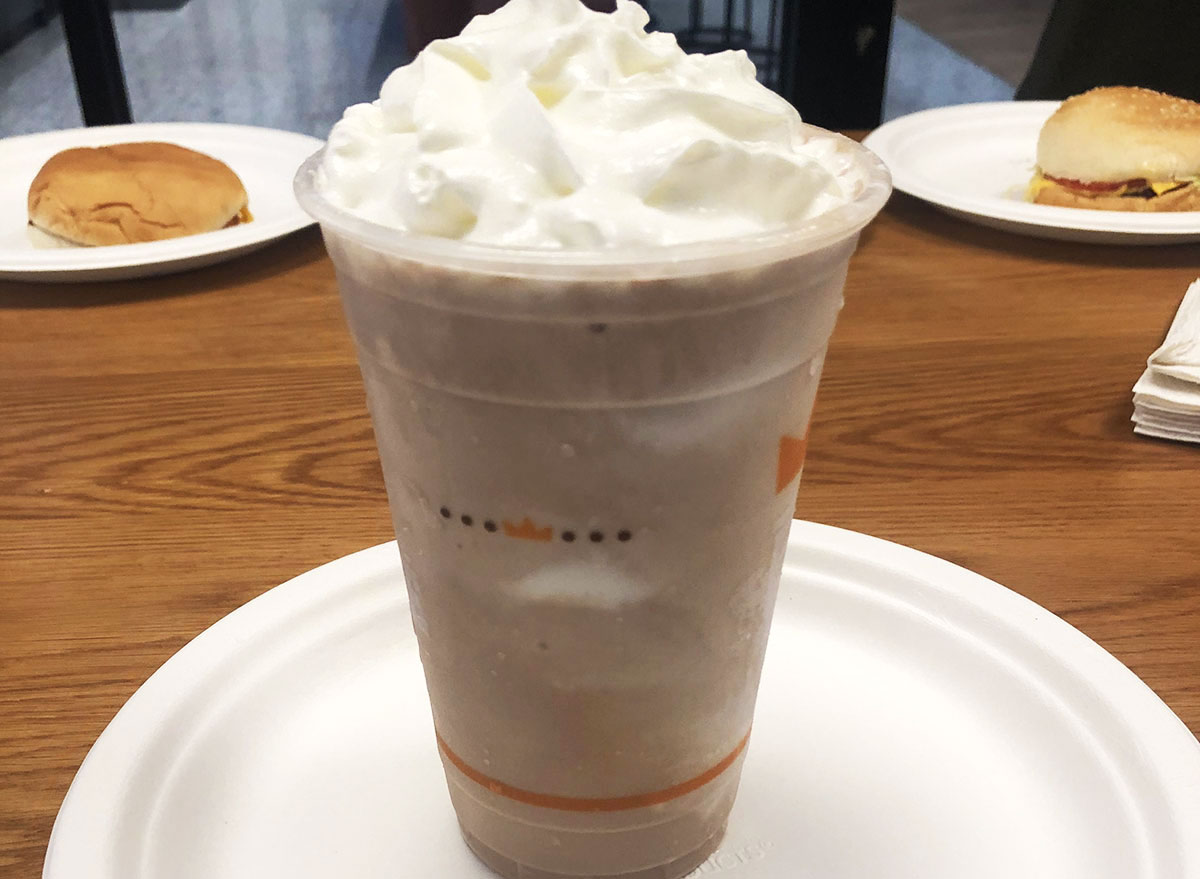 burger king chocolate shake