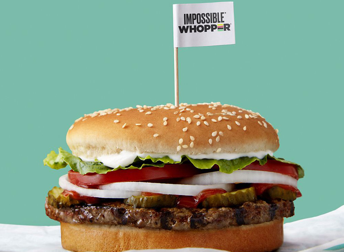 burger king impossible whopper plant based fast food