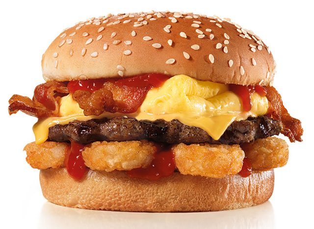 carls jr breakfast burger