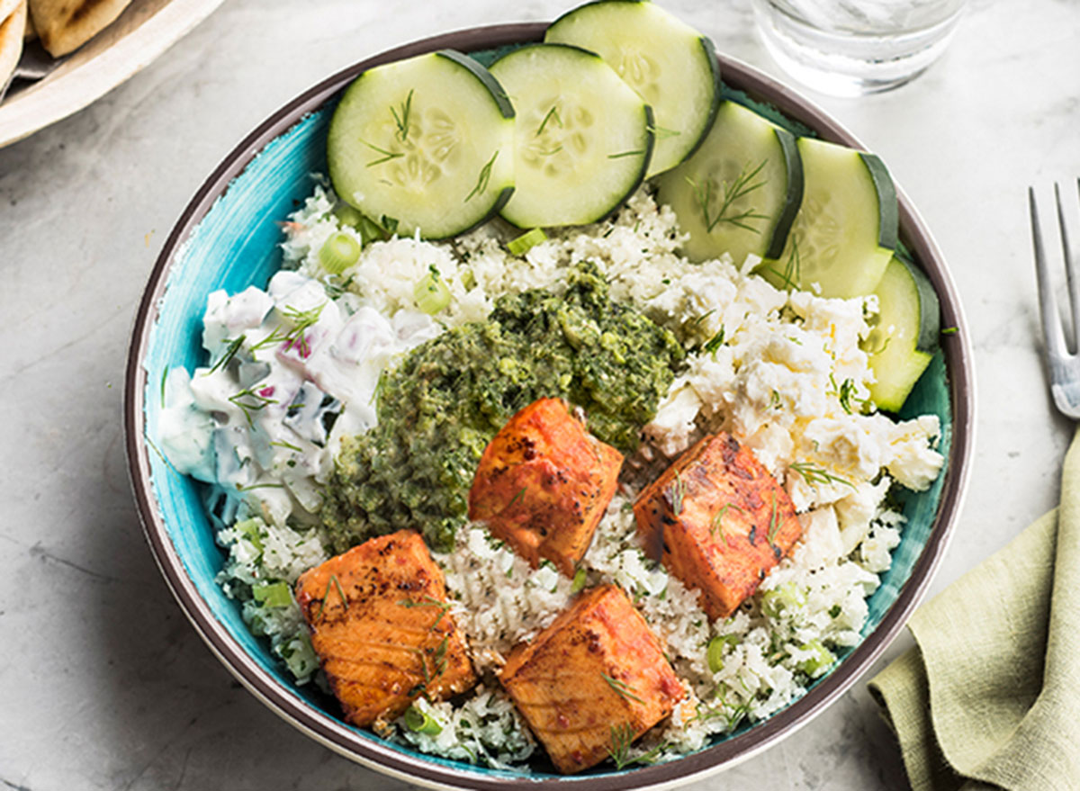 Cauliflower rice bowl zoes kitchen