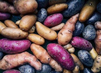 colorful potatoes