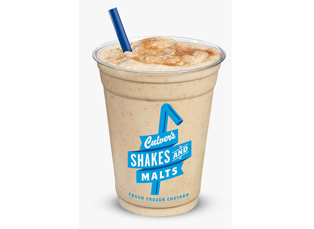 culvers pumpkin spice shake