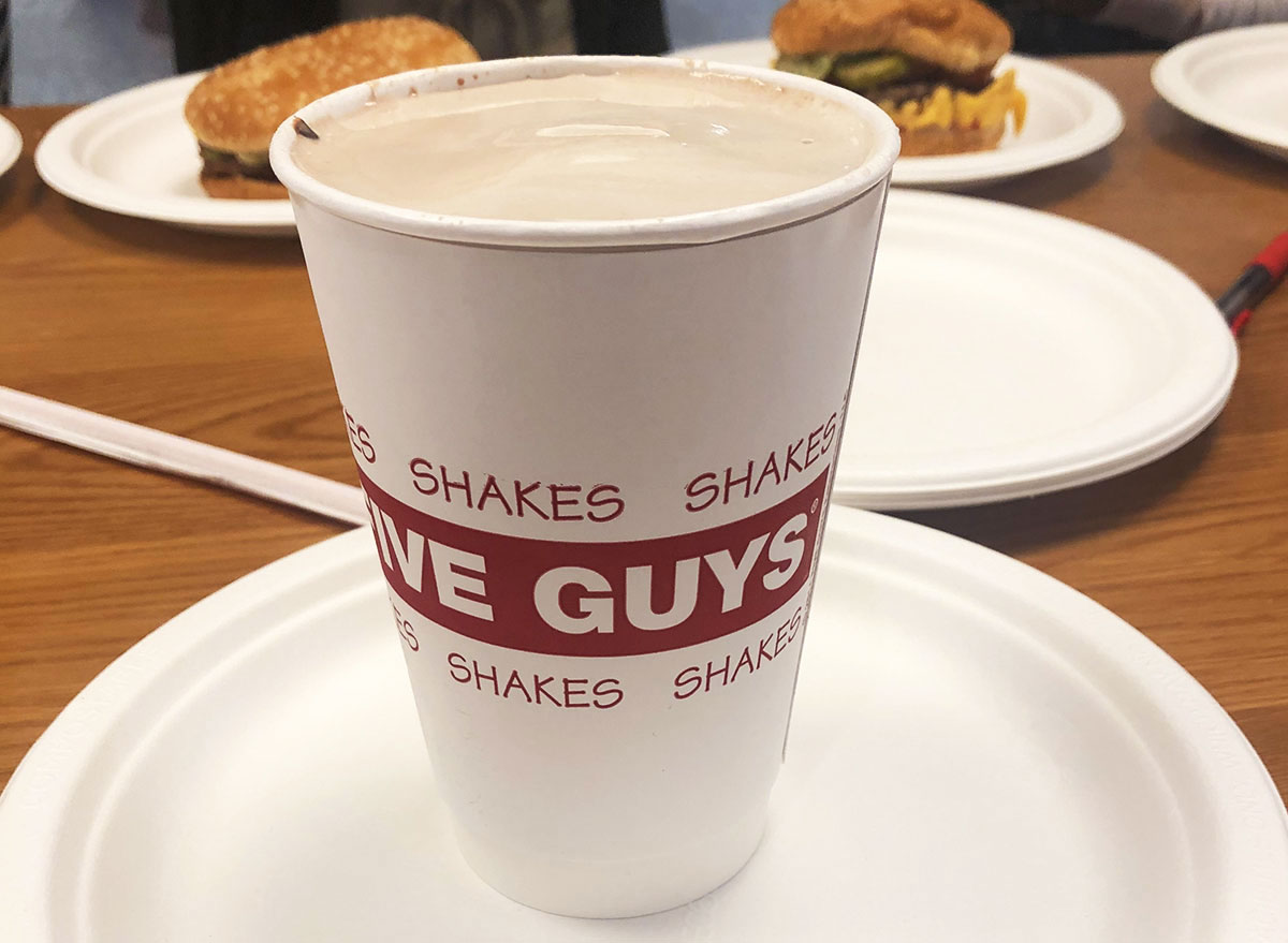 five guys chocolate shake