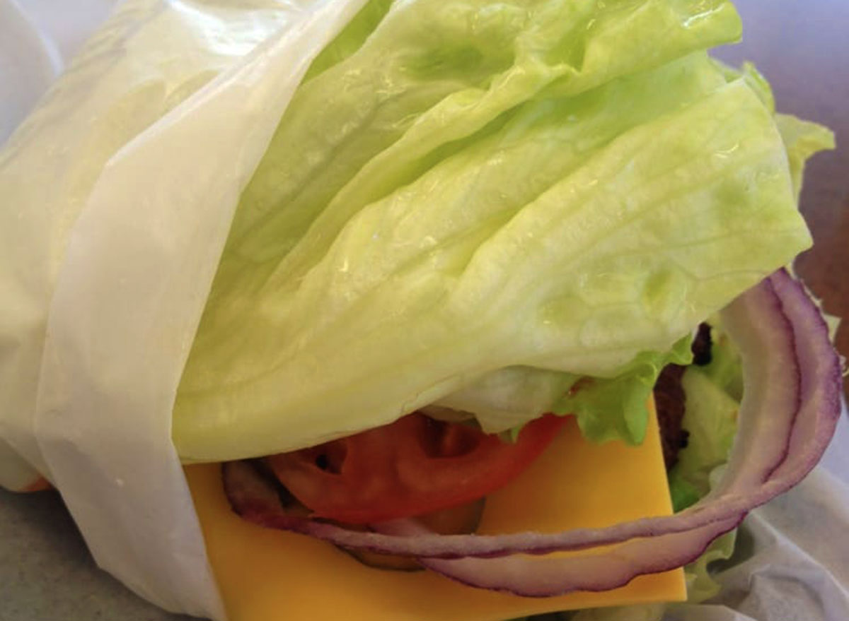 hardees chicken club sandwich lettuce wrap